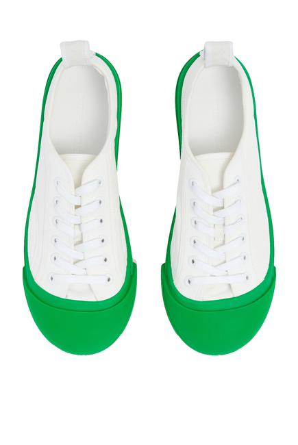 VULCAN SNEAKER-Canvas lace-up sneakers-OPTIC WHITE-PARAKEET:White:39